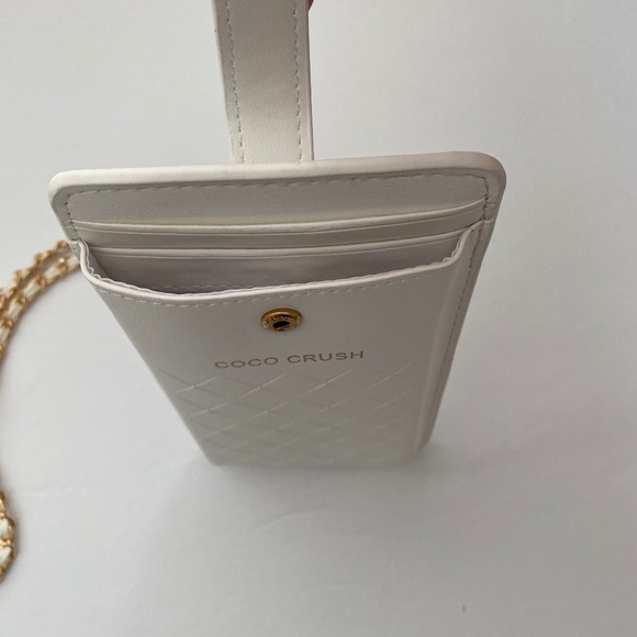 CHANEL Limited Edition Coco White Crossbody/Phone Case/Card holder NEW FREE gift - Picture 8 of 12